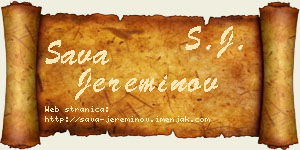 Sava Jereminov vizit kartica
